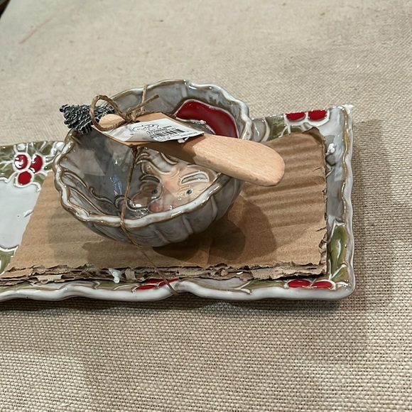 Mud Pie Santa Tray And Tidbit Set/NWT - Picture 6 of 9